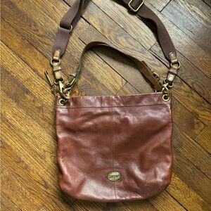 Fossil Leather Crossbody Bag